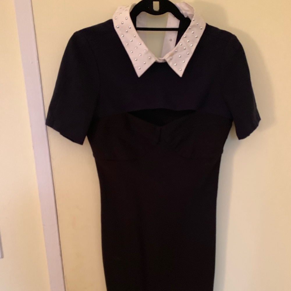 Sandro Studded Collar Dress